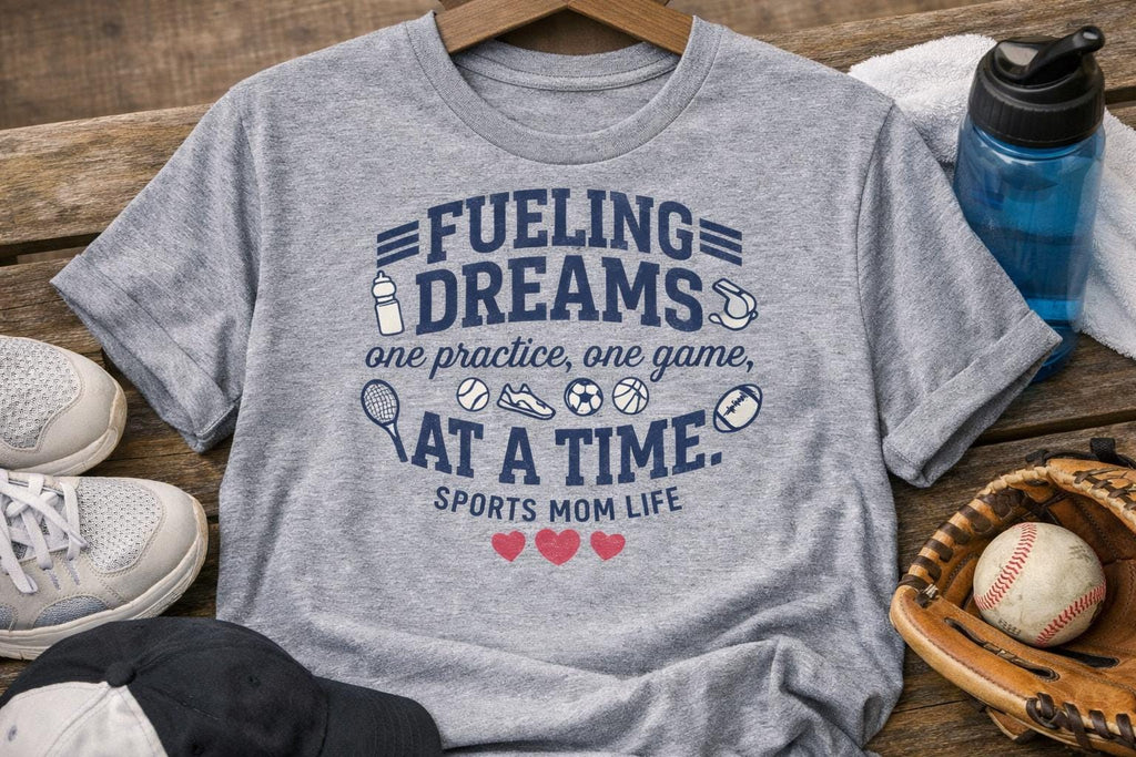 Fueling Dreams Sports Mom Life Tee